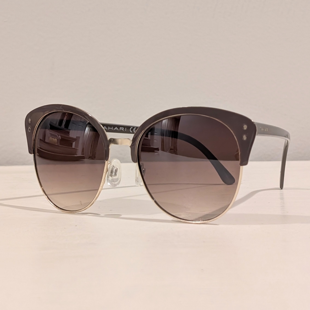 Tahari Brown and Gold Sunglasses